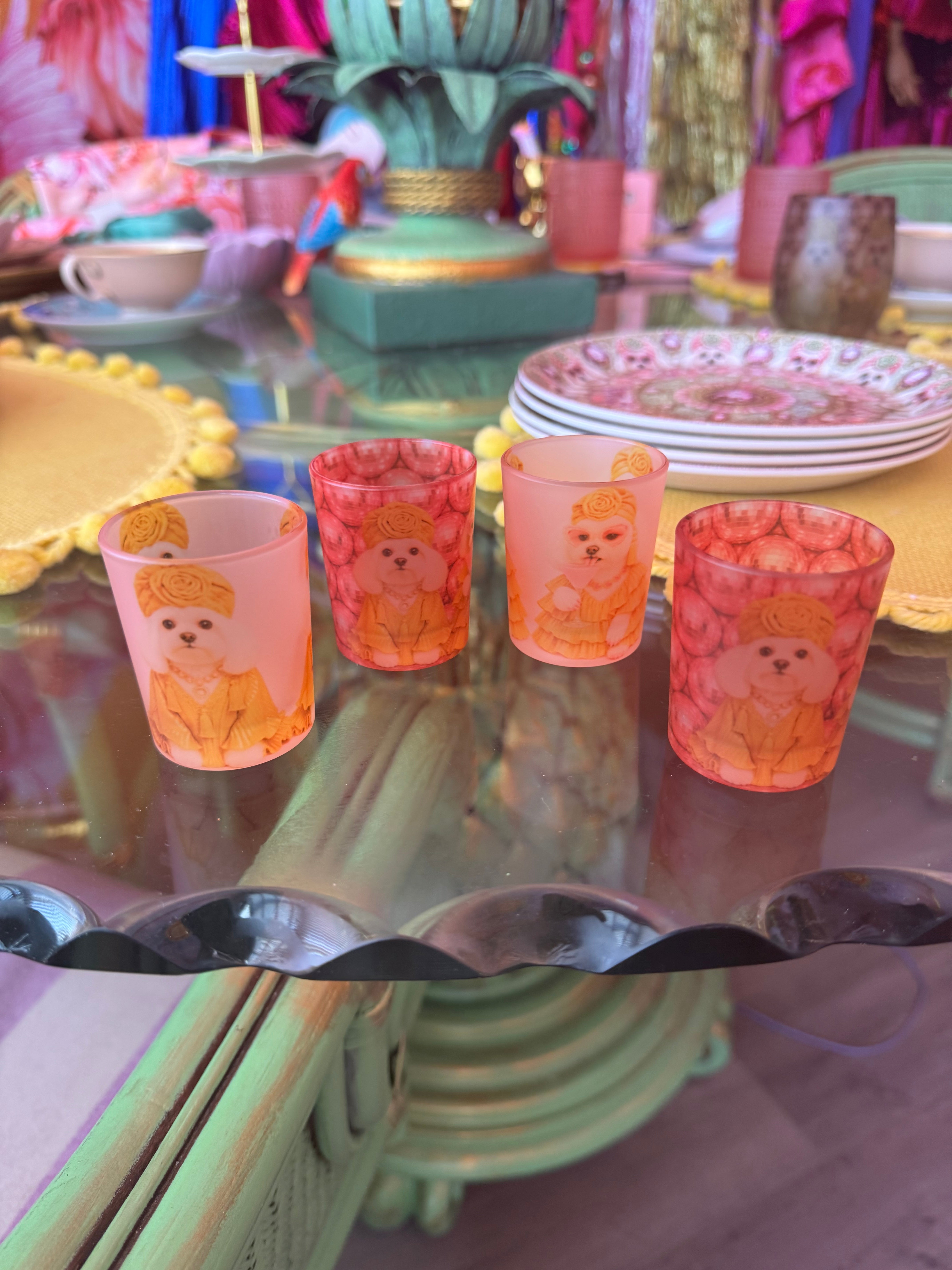 Bianca Stagger Shot Shot Shot Glass 4 set
