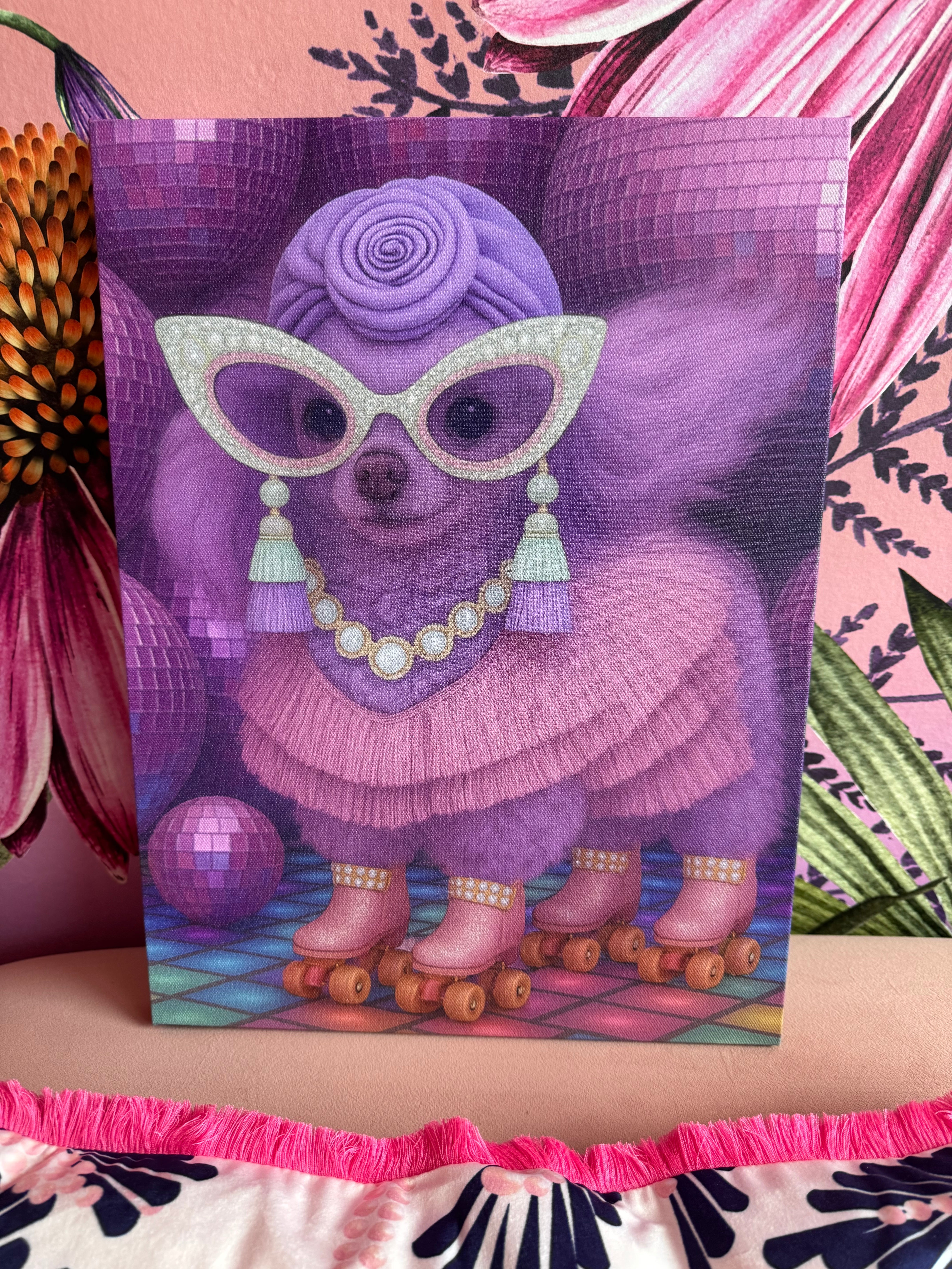 Kiki on the Dance Floor Canvas PAWTRAIT