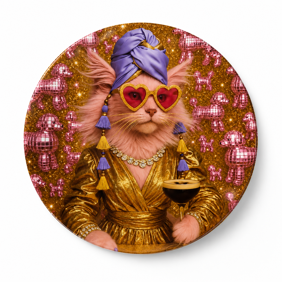 Kitty Expresso China Plates