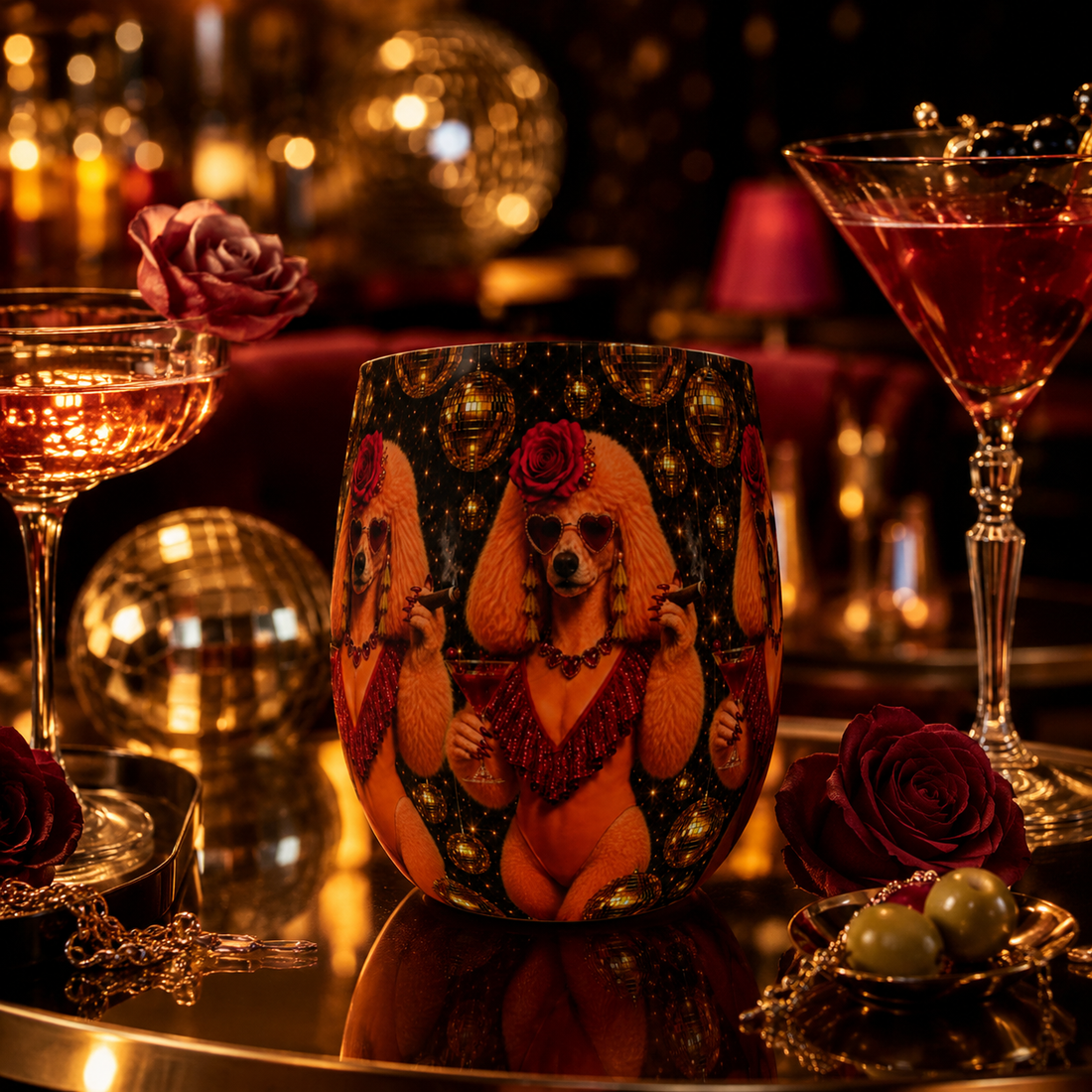 Lulu Showgirl Water Glass