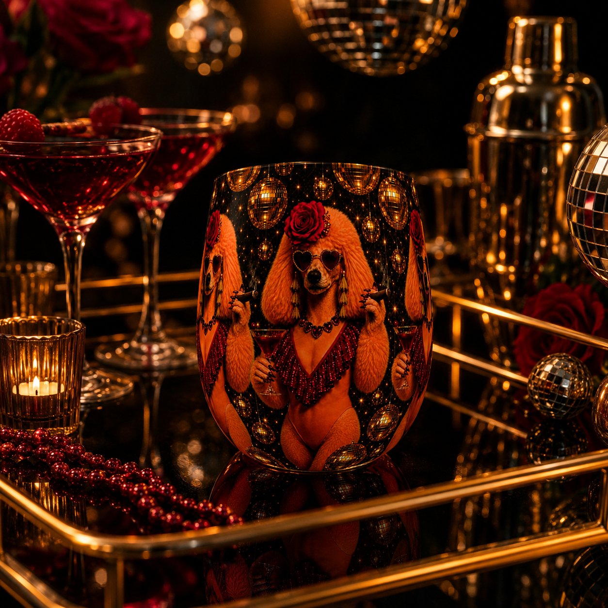 Lulu Showgirl Water Glass