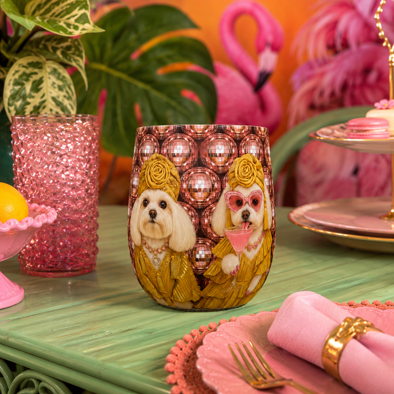 Custom Pawtrait Glass