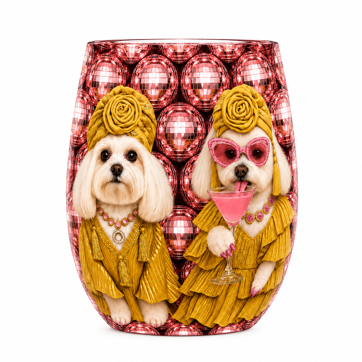 Custom Pawtrait Glass