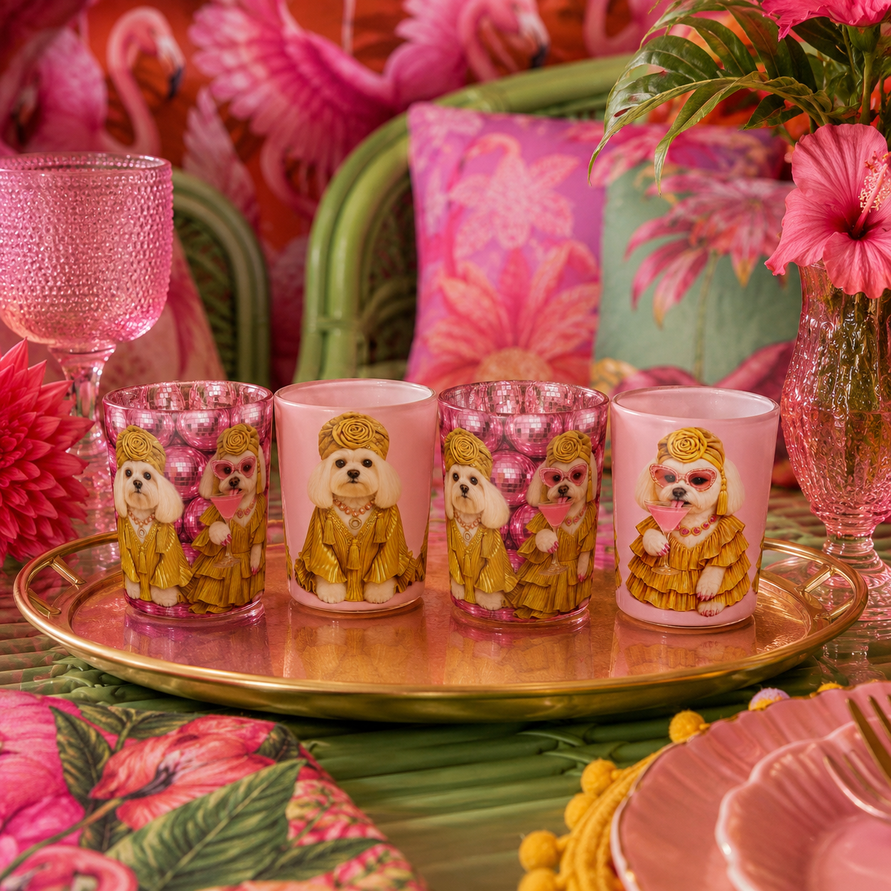 Bianca Stagger Shot Shot Shot Glass 4 set