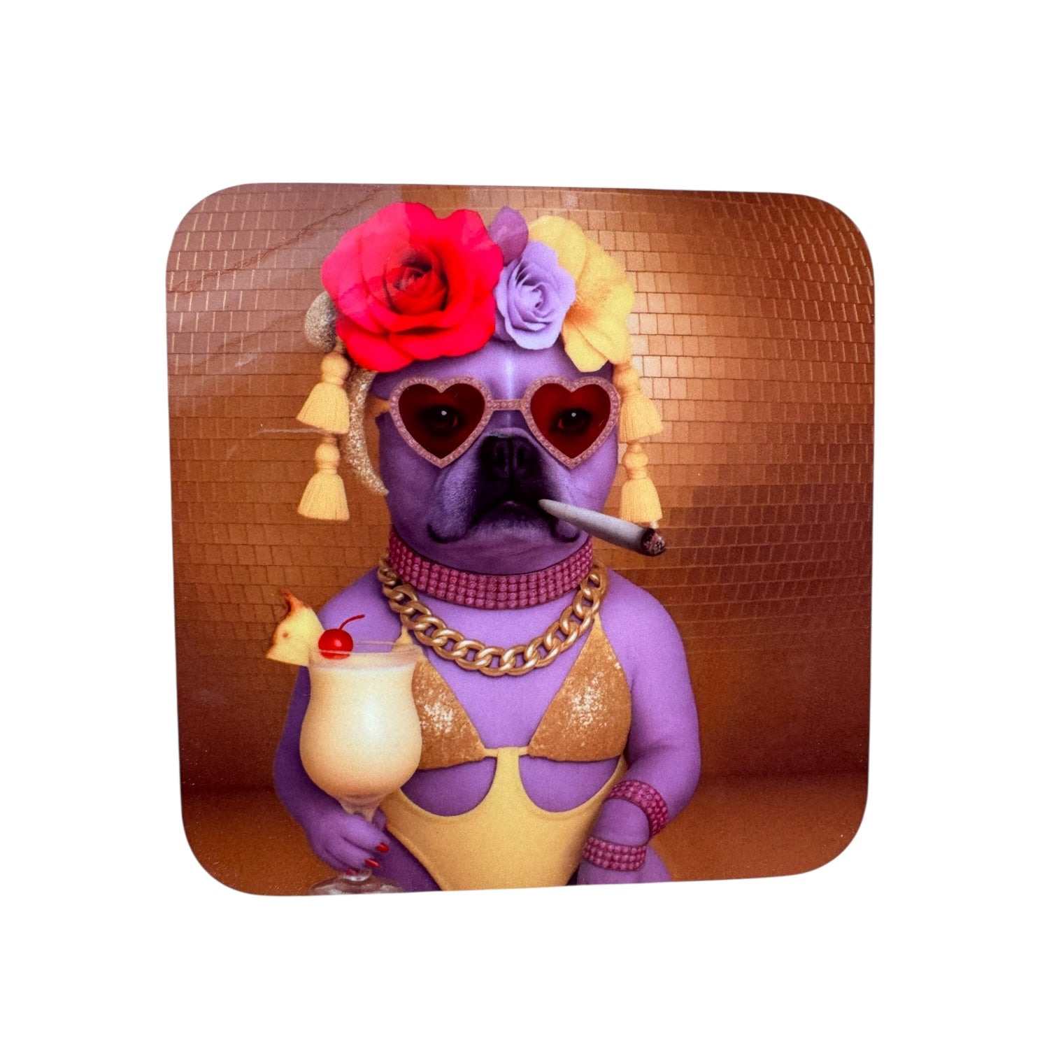 Disco Diva Mix & Match Gloss Drink Coasters