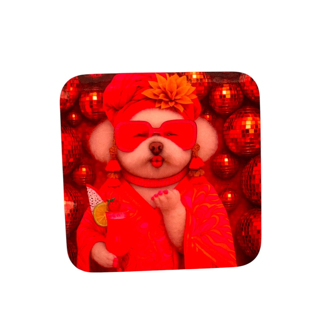 Disco Diva Mix & Match Gloss Drink Coasters