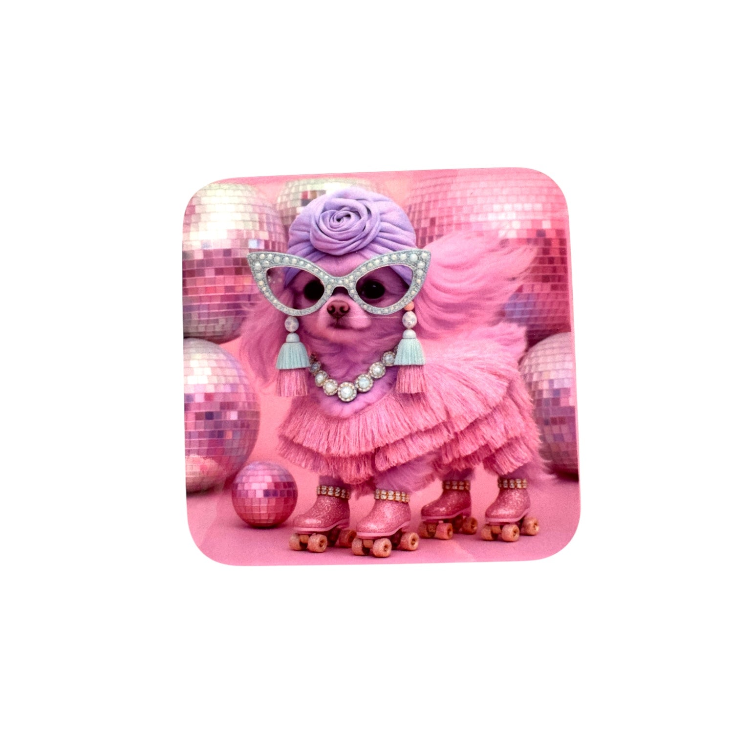 Disco Diva Mix & Match Gloss Drink Coasters