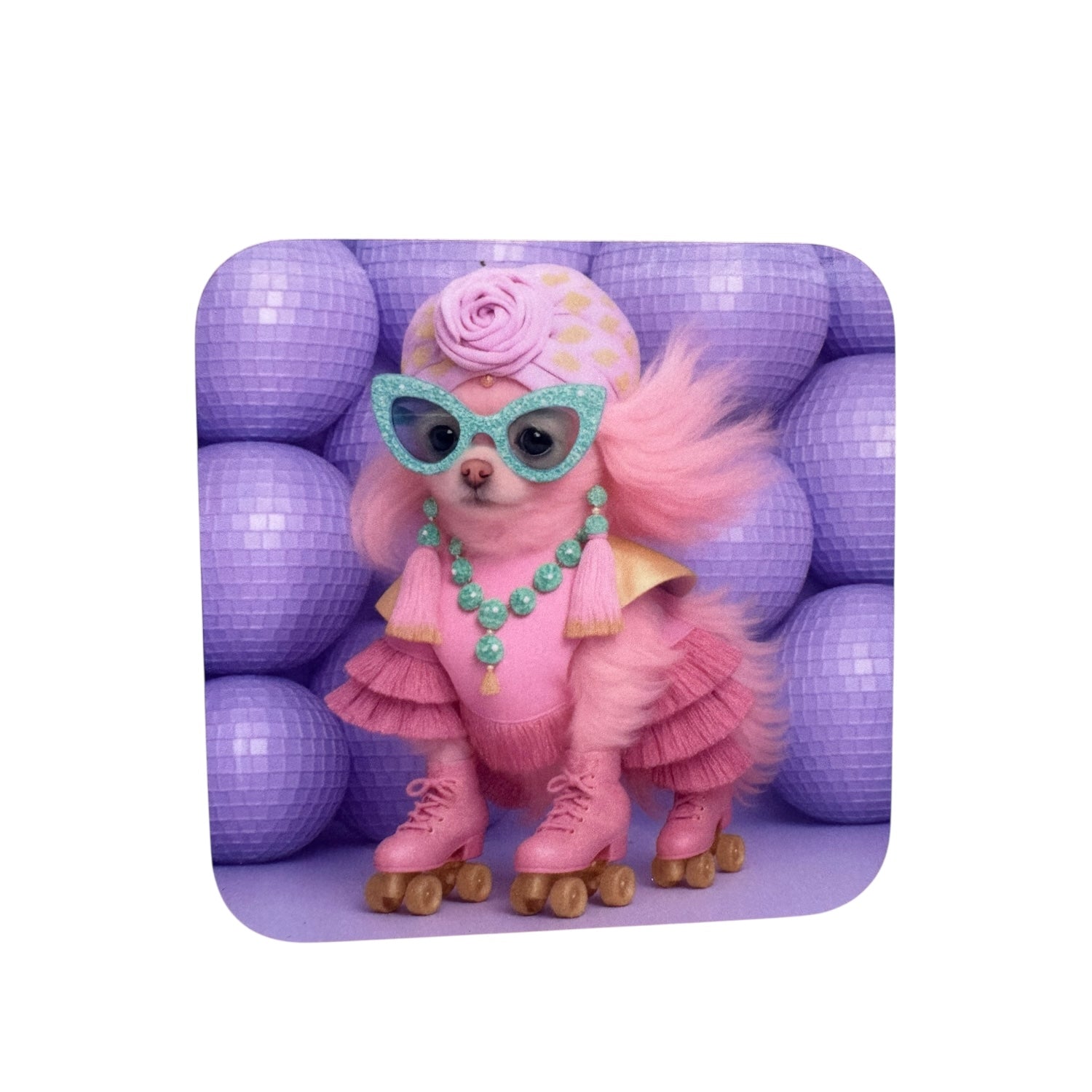 Disco Diva Mix & Match Gloss Drink Coasters
