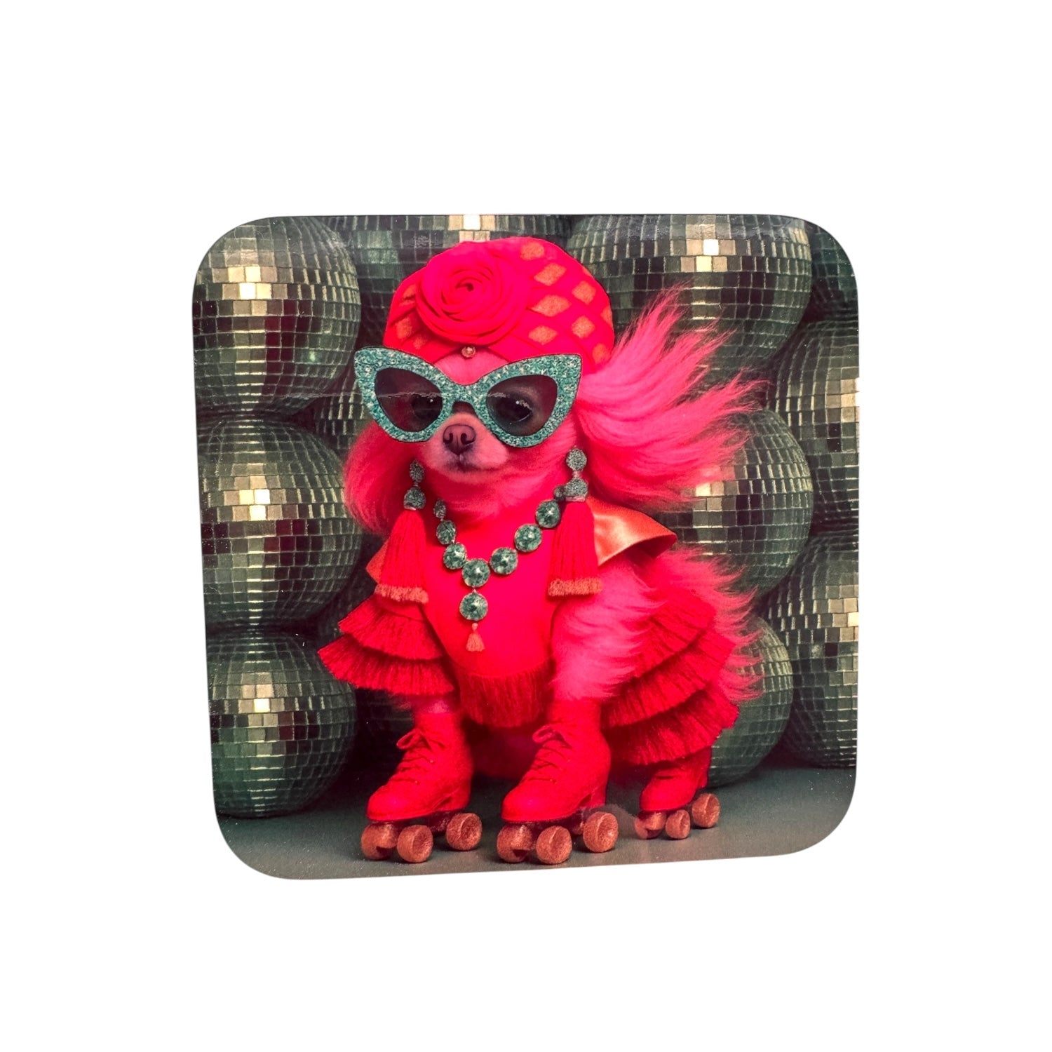 Disco Diva Mix & Match Gloss Drink Coasters